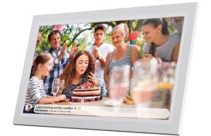 Inter Sales Denver Frameo PFF-1503 wit - 39.6 cm (15.6) - 1920 x 1080 pixels - IPS - JPEG - 16 GB -