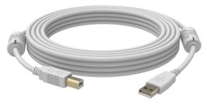 TC2 3MUSB VISION Professional installation grade USB 2.0 cable - LIFETIME WARRANTY - gold plated connectors - ferrite core on A end - bandwidth 480 mbit per second - over 65 percent coverage braided shield - USBA (M) to USBB (M) - outer diameter 4.8 mm - 28 and 24 AWG - 3