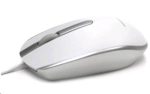 MOU-M100-MACWHSL CERATECH M100 MAC - USB Wired Full Size Slim Apple Mac Mouse with Silver and Matt White Tactile Case