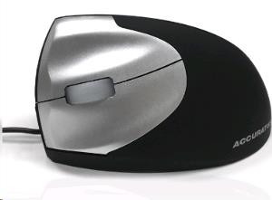 UPRIGHT2 left-handed USB connected mouse- ergonomically designed it improves comfort by supporting the hand in a more natural position. thumbnail