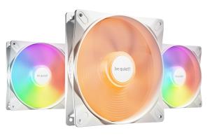 BL128 BE QUIET Be Quiet! (BL128) Light Wings LX 14cm PWM ARGB Case Fans (3 Pack), Rifle Bearing, Impeller w/ 16 LEDs, Daisy-Chain, Up to 1200 RPM, White