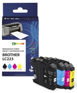 K10388F7 FREECOLOR Patrone Brother LC223 Multiplack BK/C/M/Y remanufactured