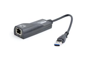 NIC-U3-02 GEMBIRD Adapter USB3.0 -> Gigabit LAN + Flash-Speicher schw.