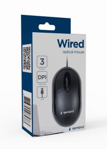 EU Product - Kabelgebundene optische Maus, USB, schwarz thumbnail