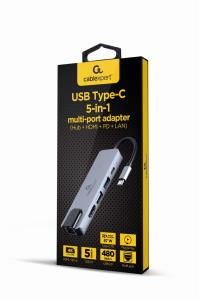 EU Product - USB Typ-C 5-in-1 Kombi-Adapter thumbnail
