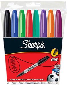 Sharpie S0814660 permanent marker Black, Blue, Green, Purple, Red, Violet, Yellow 8 pc(s)