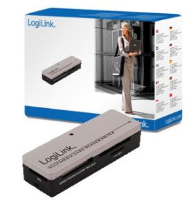 CR0010 LOGILINK LogiLink Cardreader USB 2.0 extern Mini All-in-1 card reader Black                                                                                    