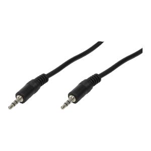 CA1052 LOGILINK Audiokabel 1x 3,5mm -> 1x 3,5mm St/St  5.00m bk