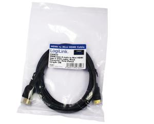 EU Product - HDMI-Kabel Ethernet A -> mini St/St  2.00m sw thumbnail