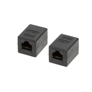 EU Product - Patchkabelverbinder 1:1 2x RJ45 Cat.6 UTP, schwarz thumbnail