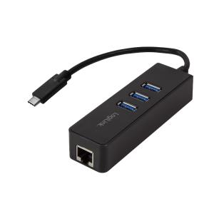EU Product - Adapter USB 3.0 TypC zu1x RJ45u. 3x USB3.0 Typ A thumbnail