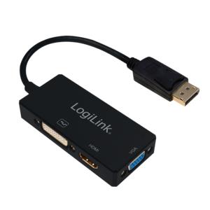 EU Product - 4K DisplayPort 1.2 zu DVI/HDMI/VGA Adapter thumbnail