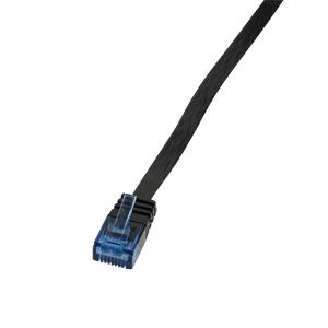 EU Product - Flachpatchkabel RJ45 U/UTP Cat6 1.00m schwarz thumbnail
