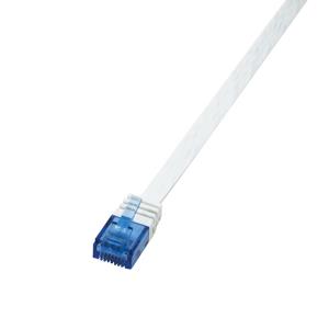 EU Product - Flachpatchkabel RJ45 U/UTP Cat6 3.00m wei� thumbnail