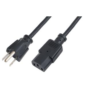 EU Product - Power Cord, USA YP-12 / YC-14, black,  1,80m thumbnail
