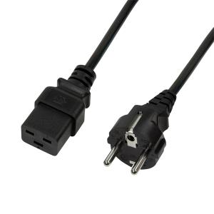 EU Product - Power Cord, CEE 7/7-IEC C19, black,  1,80m thumbnail