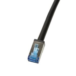 EU Product - Outdoor PE Patchkabel CAT.6A S/FTP, schwarz, 15,0m thumbnail