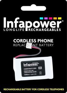 T007 INFAPOWER Cordless Telephone Rechargeable Ni-MH AA Batteries - Pack of 2