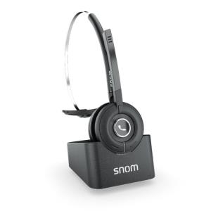 00004444 SNOM Snom A190 Headset Wireless Head-band Office/Call center Black                                                                                         