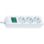 EU Product - Steckdosenleiste ECO-Line   3x 3m wei� Schalt thumbnail