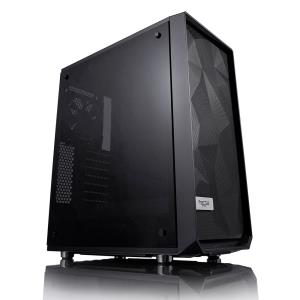 FD-CA-MESH-C-BKO-TG FRACTAL DESIGN Design Meshify C (Dark TG) Gaming Case w/ Dark Tint Glass Window, ATX, Angular Mesh Front, High-airflow, 2 x 12cm Fans