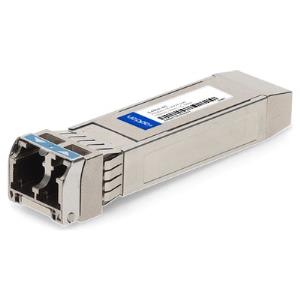 AddOn - SFP28 transceiver module (equivalent to: HP JL486A) - 25GbE - 25GBase-LR - LC single-mode - up to 10 km - 1310 nm - TAA Compliant - for HPE Aruba 8325-48Y8C, CX 8360-12C V2, 8360-16Y2C V2, 8360-48XT4C v2 thumbnail