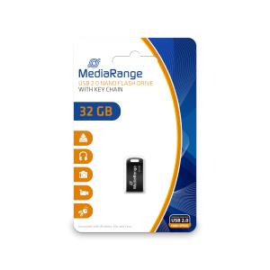EU Product - USB-Stick 32GB USB 2.0 Nano Schl�sselanh�nger, sw thumbnail