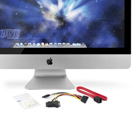 EU Product - Internal SSD DIY Kit SATA-Kabel Schwarz - Rot thumbnail