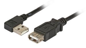 EU Product - USB2.0 Verl�ngerung A(gewinkelt)-A,St-Bu,1.0m,sw,Classic thumbnail