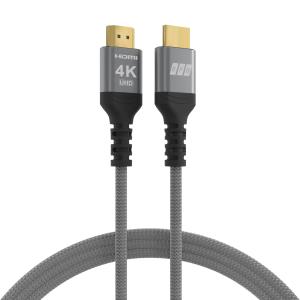 EU Product - HDMI Kabel High-Speed m. Ethernet 4K60Hz 1.00m grau thumbnail