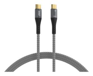 EU Product - USB-C Kabel 100W PD 3.0 5A E-Marker Chip 1m grau thumbnail