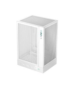 CH170 Digital White Mini-ITX Case - High Airflow, Supports Water Cooling, Ultra-Quiet Operation, Compact Design for Efficient Space Management thumbnail