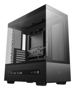 CH690 Digital ATX Mid-Tower Case, High-Airflow PC Case with Semi-Glass Panel, USB-C Port, Support for 420mm Radiator, 450mm GPU, ATX PSU, Black thumbnail