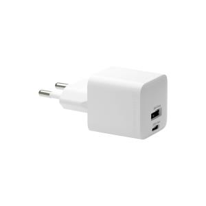 re-charge - Power adapter - 30 watt - PD - 2 output connectors (USB, USB-C) - white - Europe thumbnail