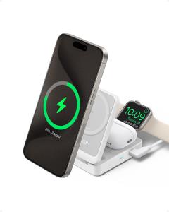 B2557321 ANKER MagGo Wireless Charger 15W 3-in-1 Ladestation