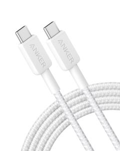 322 USB-C TO USB-C CAB 6FT BRAIDEDWH thumbnail