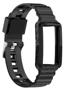 EU Product - Charge 4 Silicone watch strap - Black thumbnail