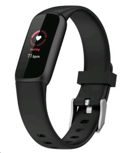 EU Product - Luxe Silicone watch strap - Black thumbnail