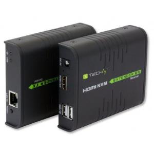 IDATA-HDMI-KVM2 TECHLY HDMI KVM Extender ber Netzwerkkabel, 120m
