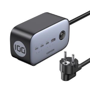 60113 UGREEN DigiNest Cube Power Strip (3 AC outlets + 65W 2A2C)