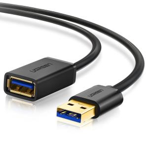 EU Product - USB-A 3.0 Extension Cable male to female, 1m - Black thumbnail