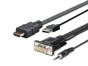 PROHDMIMVGA5 VIVOLINK Pro HDMI+USB and Micro VGA Audio Cable 5m                                                           
