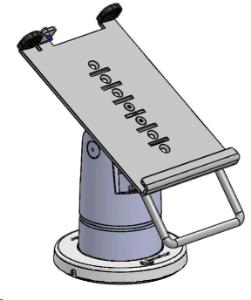SpacePole Stack with MultiGrip plate. Black thumbnail