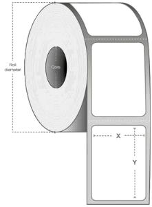 CA-800262-405 CAPTURE Label  57 x 102mm, Core 25mm,
