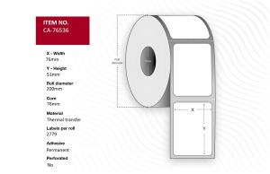EU Product - Lel 76 x 51mm, Core 76mm, thumbnail