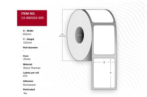 EU Product - Lel 102 x 152mm, Core 25mm, thumbnail
