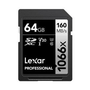 LSD1066064G-BNNNG LEXAR 64GB Lexar Professional 1066x SDXC UHS-I Card