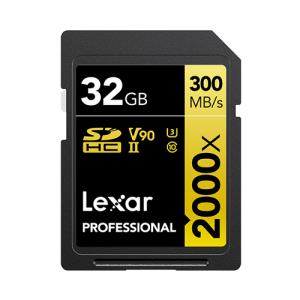 LSD2000032G-BNNNG LEXAR 32GB Lexar Professional 2000x SDHC UHS-II Card
