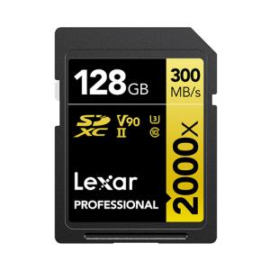 LSD2000128G-BNNNU LEXAR Flash Memory LSD2000128G-BNNNU 128G Professional 2000x SDXC UHS-II card