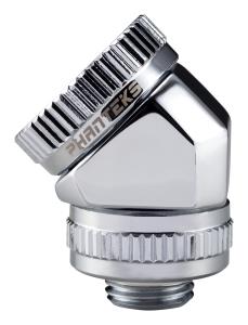 16mm Hard Tube Rotary Fitting 45 G1/4 - Chrome thumbnail
